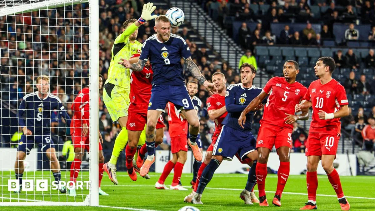 Scotland Player Ratings: McBurnie Battles But Hendry Red Costs Scots in 3-0 Loss to Switzerland
