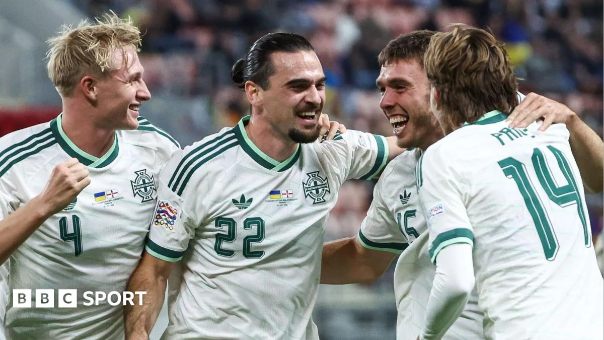 Northern Ireland's Young Side Beats Ukraine 3-0 in Nations League