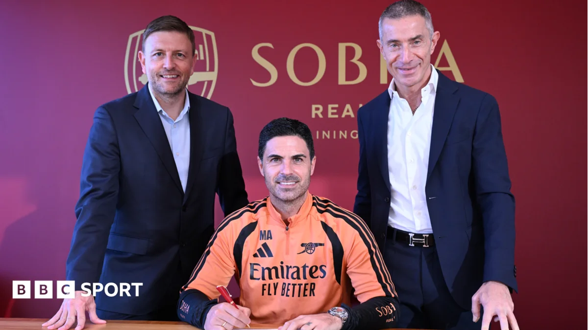 Arteta commits to Arsenal until 2030 after title-winning season